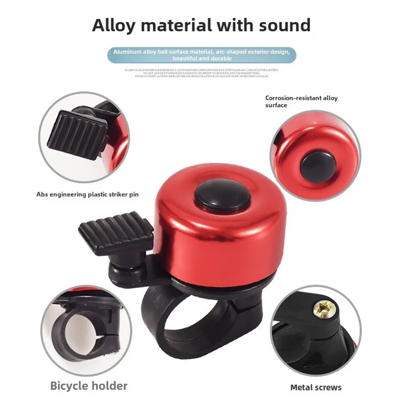 Description Picture 4 of itemMountain Bike Bell] Modern Aluminum Alloy Bicycle Bell - Colorful and Durable, Suitable for Mountain Bikes and Road Bikes