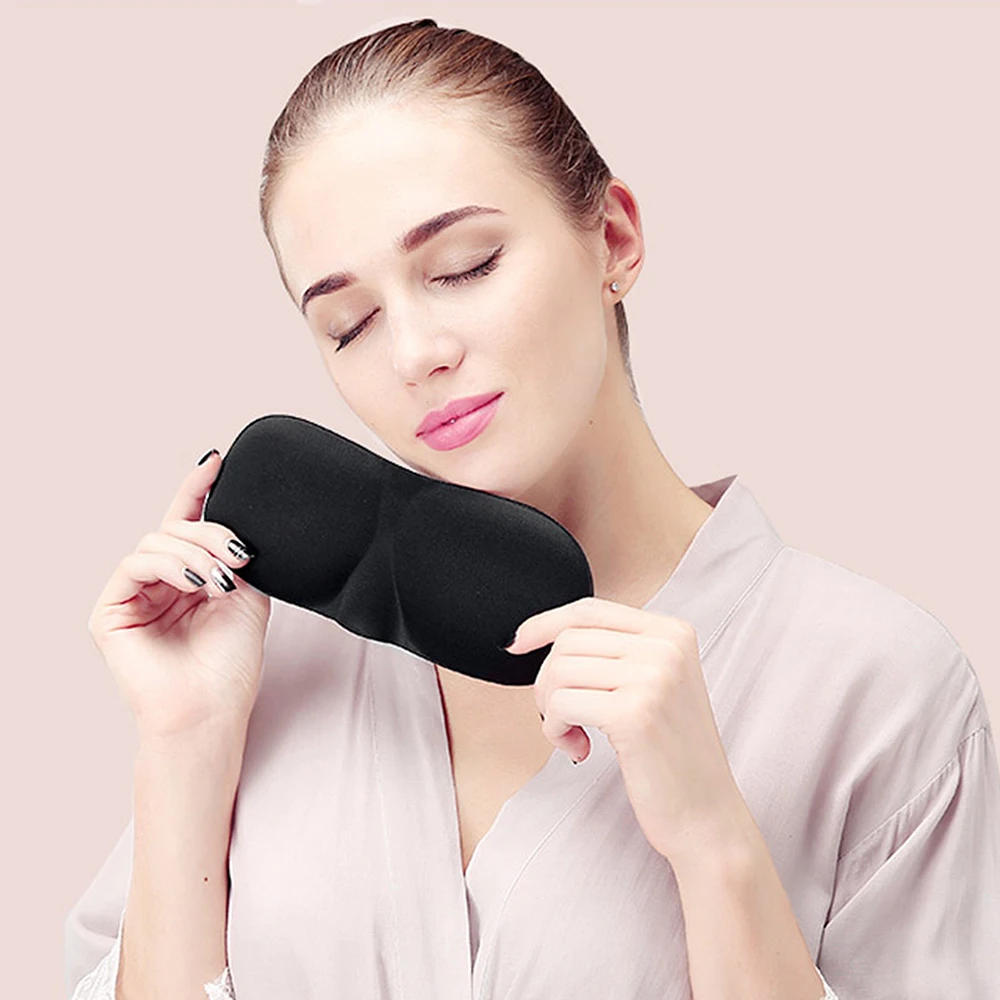 Description Picture 6 of itemTcare 2PC 3D Sleeping Eye Mask Travel Rest Aid Eye Mask Cover Patch Paded Soft Sleeping Mask Blindfold Eye Relax Massager Beauty