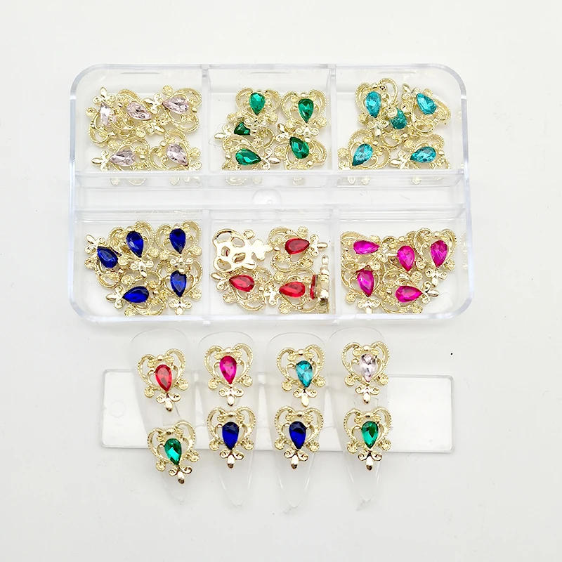 Description Picture 6 of item30pcs Crystal Nail Rhinestones Magic Wand Warriors Heart Planet Nail Charms Jewelry Parts Gems Nail Art Decorations Accessories