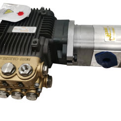 High Pressure Washer Pump BM-F5 Hydraulic Motor drive Brass Forged Triplex Plunger Pump 100-180Bar 10-15LPM Ceramic Piston Pump
