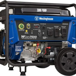 Outdoor Power Equipment 9500 Peak Watt Home Backup Portable Generator Remote Electric Start Auto Choke Transfer Switch Ready