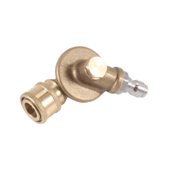 4500PSI Pivoting Coupler 1/4In Quick Connection for Pressure Washer Attachment Gutter Cleaning Adaptor 240Degree 7 Gears