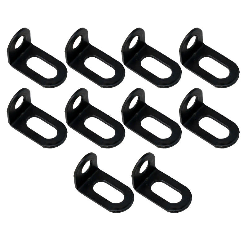 Description Picture 6 of item10pcs Stainless Steel Corner Brackets Black Right Angle L Shape Brace Bracket For Wardrobes Cabinets Chairs Home Hardware