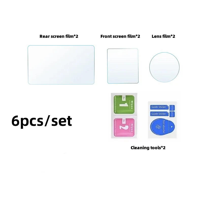 Description Picture 6 of item3pcs/6pcs Tempered Glass Films Lens Screen Protection Films High Protector for DJI Osmo Action 5 Pro Camera Accessories