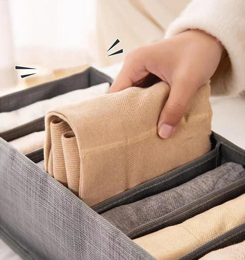 Description Picture 3 of itemUnderwear Bra Organizer Storage Box Panties Socks Storage Boxes Wardrobe Clothes Organizer Drawers Separator Boxes