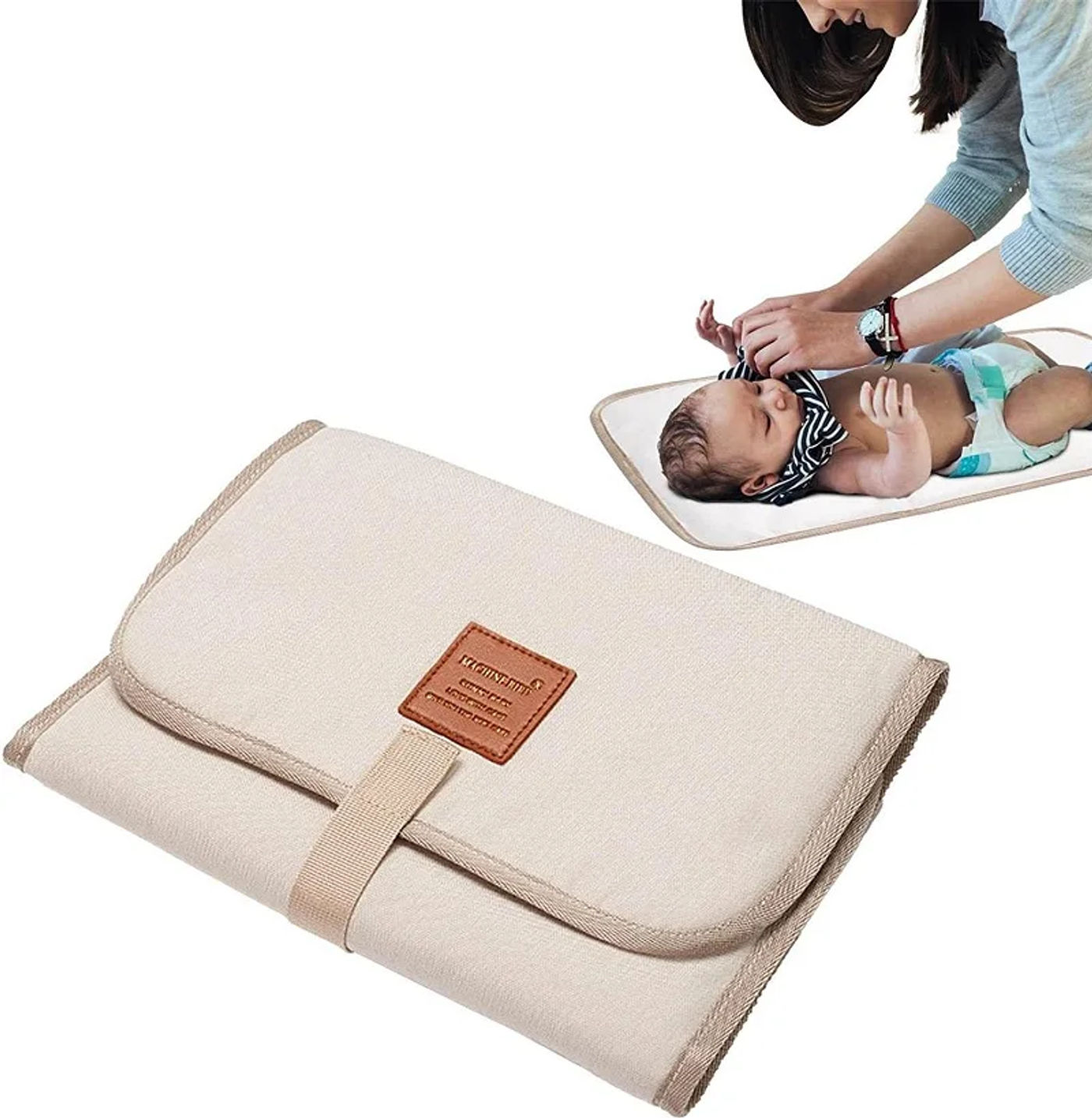 Description Picture 3 of itemPortable Changing Pad for Baby Diaper Changing Pad Foldable Waterproof Nappy Changing Mat Travel Diaper Change Sheet Diaper Bag