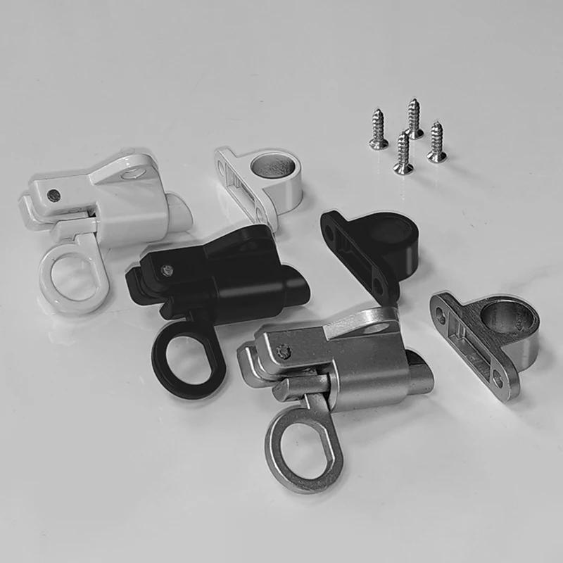 Description Picture 6 of item4 * Screws Automatic Door Bolt Latch Home Window Gate Security Pull Ring Spring Bounce Door Bolt Automatic Latch Lock