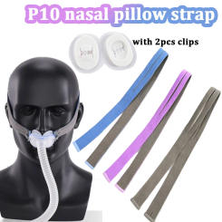 CPAP Elastic Headband Mask P10 Nasal Pillow Mask Includes 2 Adjustment Clips Suitable for Resmed Airfit P10 Nasal Mask Headband