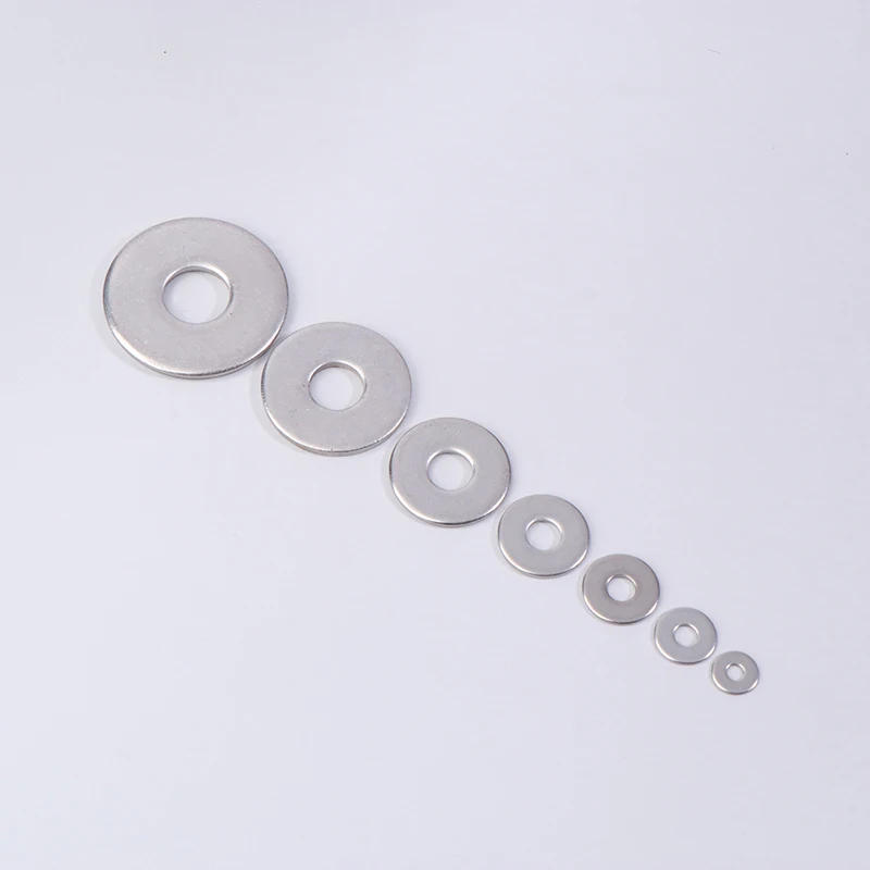 Description Picture 3 of item100pcs Flat Washer M3 M4 M5 M6 M8 M10 M12 Stainless Steel Washers Plain Washer Gaskets DIN125