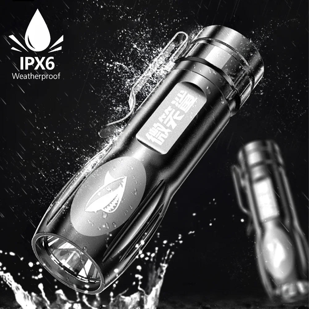 Description Picture 6 of itemMini Torch High Power LED Flashlight USB Rechargeable Flash Lamp Portable Outdoor Camping Hunting Waterproof Tactical Flashlight