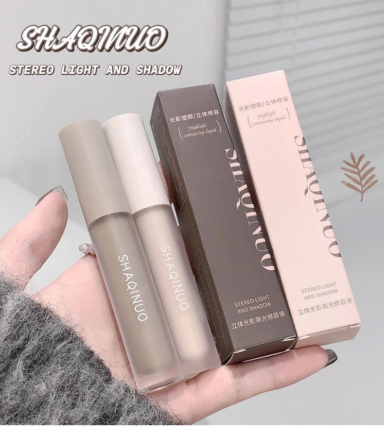 Description Picture 2 of itemFacial Liquid Contour Stick Concealer Contouring 3D Cement Grey Nose Shadow Cream Brighten Highlighter Bronzer Concealer Makeup