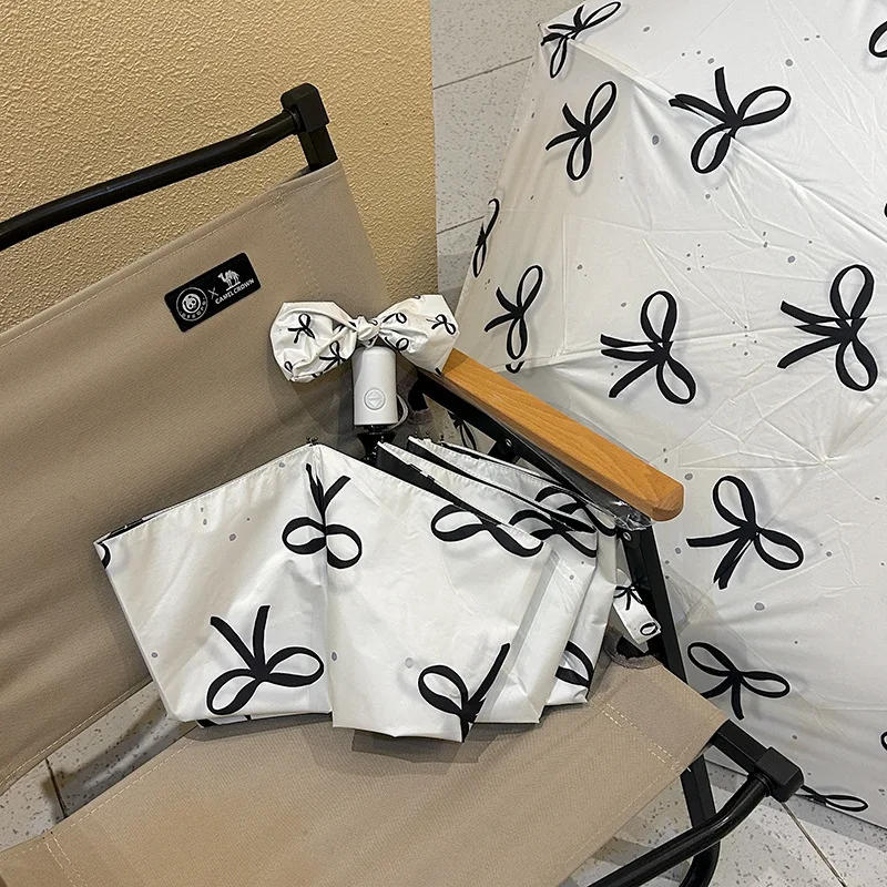 Description Picture 4 of itemRosy Automatic High-Looking Vinyl Sun Umbrella Sun Protection UV Protection Rain or Shine Female Compact Folding Sun Umbrella