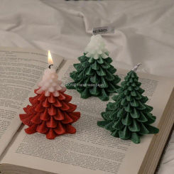 3D Christmas Tree Candle Silicone Mold DIY Candle Making Kit Handmade Soap Plaster Resin Baking Tools Christmas decorations