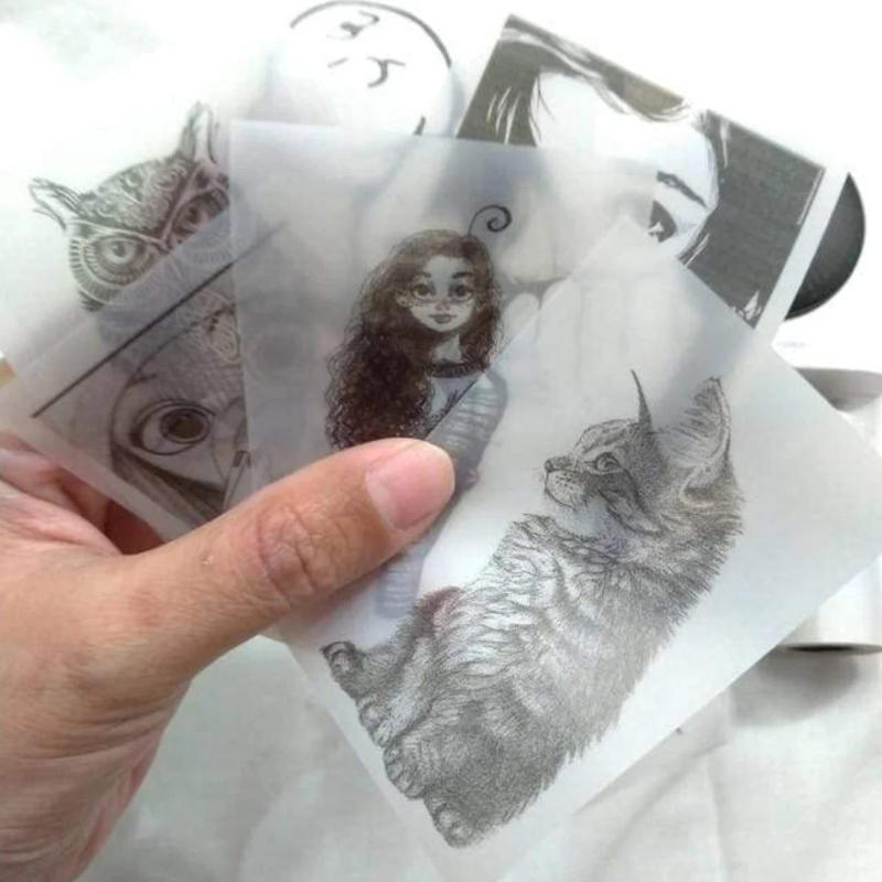 Description Picture 6 of item2/5/10PCS Mini Printer Paper Transparent Thermal Sticker Paper Self-adhesive Printer Paper Printer For Photos Notes 57 x 25mm