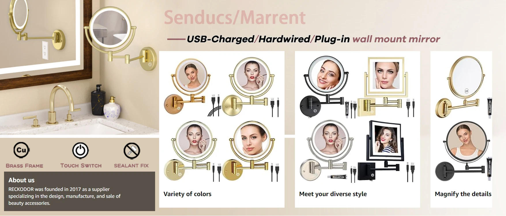 Description Picture 4 of itemHot Cold Digital Bathroom Shower Set Rainfall Shower Head Quality Brass Bathroom Sprinkler Faucet Thermostatic Shower System