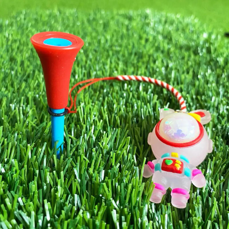 Description Picture 6 of item1Pc Golf Rubber Tees With Flashing Light Cartoon Cute Holder Loss Prevent Ball Outdoor Golf Rope Golf Accessory Braided Wit P9N7