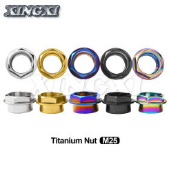Xingxi Titanium Front Wheel Axle Nut M25 x Pitch1.25mm for Motorcycle DUCATI Flange Nuts