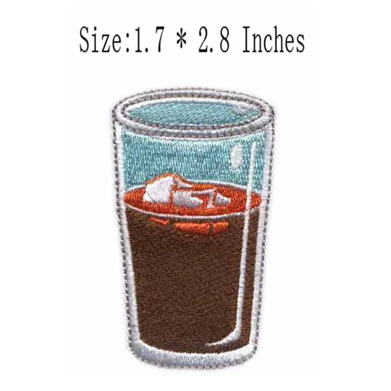 Description Picture 4 of itemFine Red Wine Glass Beer Cup Coffee Bottle Martini Perfume Drink Embroidery Patches for Clothing Iron on Clothes Appliques Badge