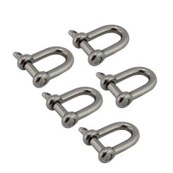 D Shackle With Screw Pin Stainless Steel 304 Heavy Duty 4mm 5mm 6mm 8mm 10mm For Chains Wirerope Lifting Camping