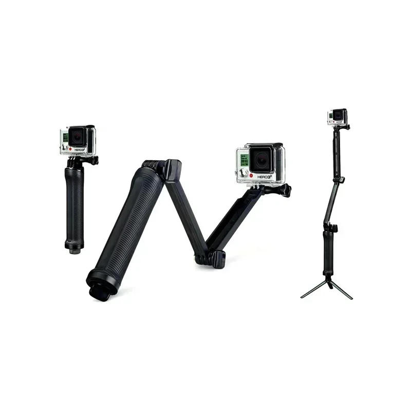 Description Picture 5 of itemFor GoPro Hero 11/10/9/8/DJI Osmo Action 3 Sports Camera Triple Folded Arm Selfie Stick Tripod Extension Bracket Accessories