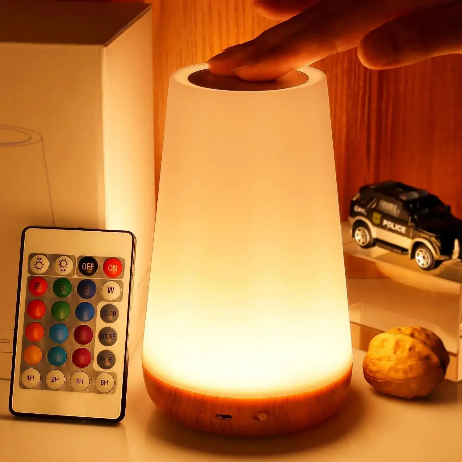 Description Picture 5 of itemLED 13 Color Night Light USB Rechargeable RGB Dining Room Bedroom Touch Table Lamp for Children's Night Bedside Night lamp