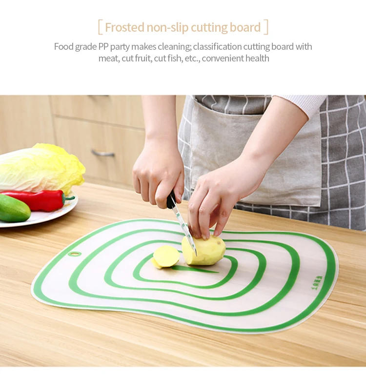 Description Picture 5 of itemKitchen Plastic Transparent Cutting Board Non-slip Vegetable Meat Cutting Board Flexible Chopping Block Kitchen Accessories