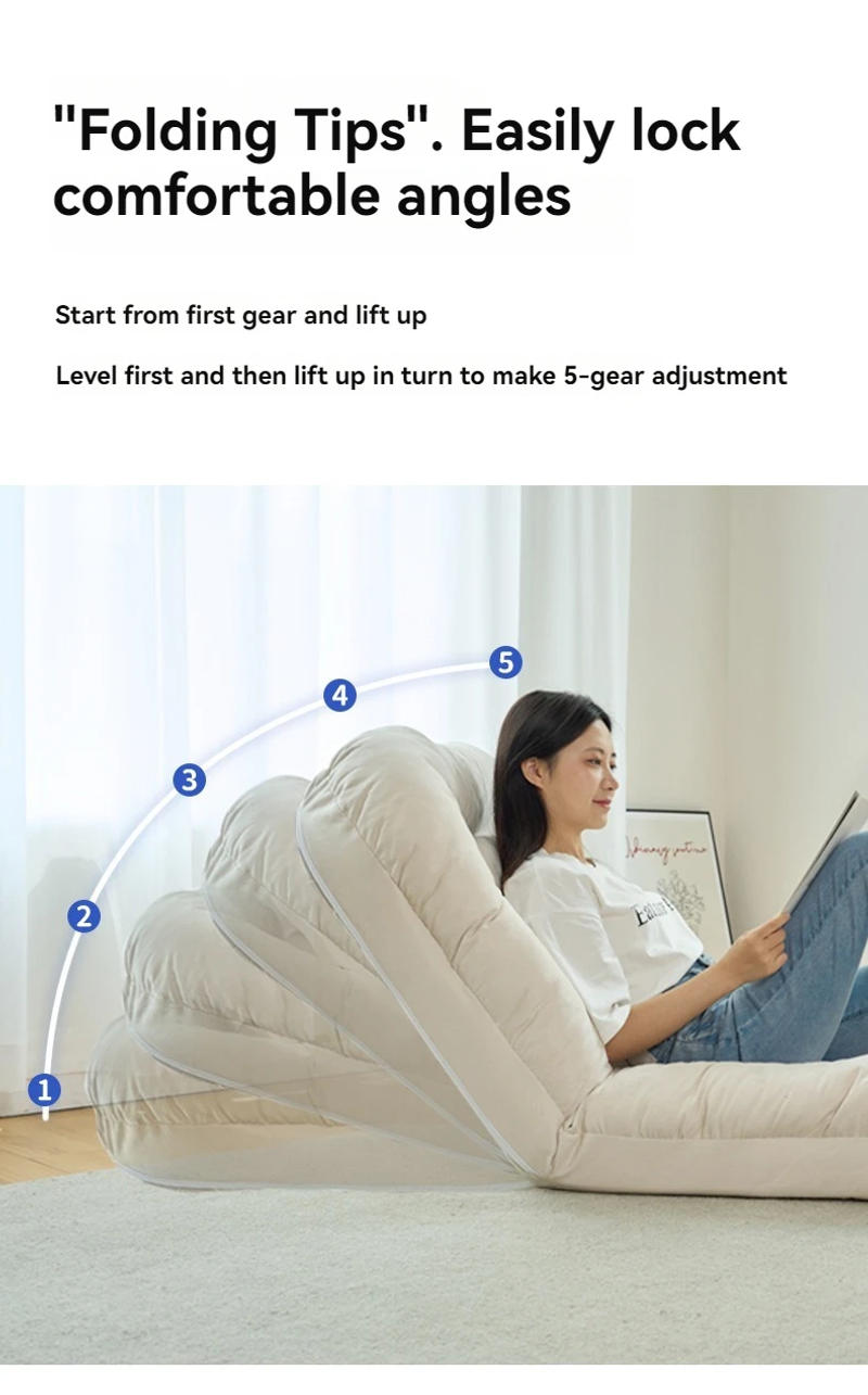 Description Picture 4 of itemLazy sofa folding multi level convenient leisure tatami bay window balcony bedroom internet famous folding chair sofa bed