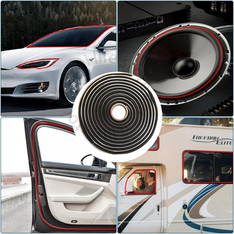 Description Picture 4 of itemHeadlight Sealant Retrofit Refit Butyl Rubber Glue Reseal for Car Headlamps Window Door Windshield RV Butyl Snake Gum Waterproof