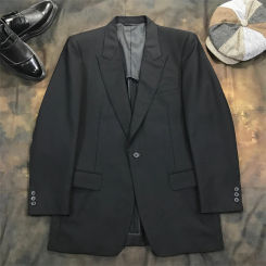 Men's fashion single-button black casual light gentleman blazer DY4536