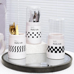 New Chopstick Storage Holder Removable Hollow Out Base Plate Drainable Damp-Proof Spoon Fork Chopstick Stand Tray Kitchen Gadget