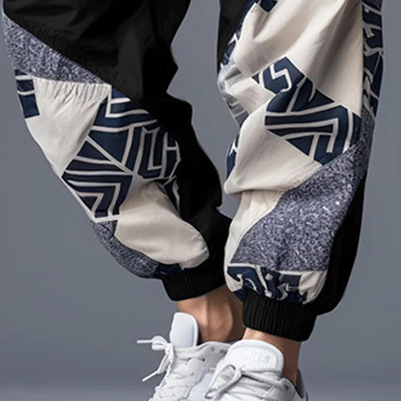 Description Picture 6 of item2024 ChArmkpR Men Casual Pants Fashion Loose Fit Long Pants Casual Harem Trousers Men Clothing Streetwear