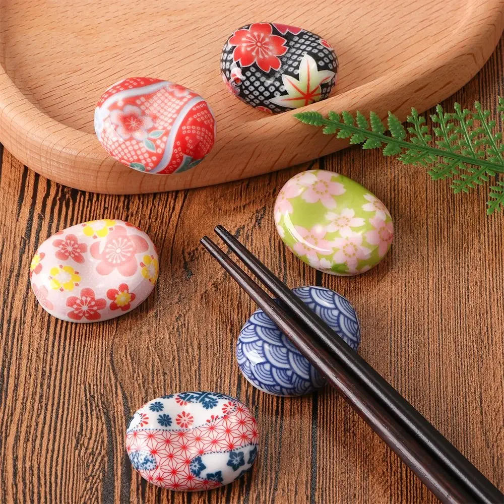 Description Picture 2 of itemChopstick Rest Table Decor Home Decoration Ware Tableware Rest Kitchen Tools 6 Styles Fork Rack Ceramic Spoon Chopsticks Holder