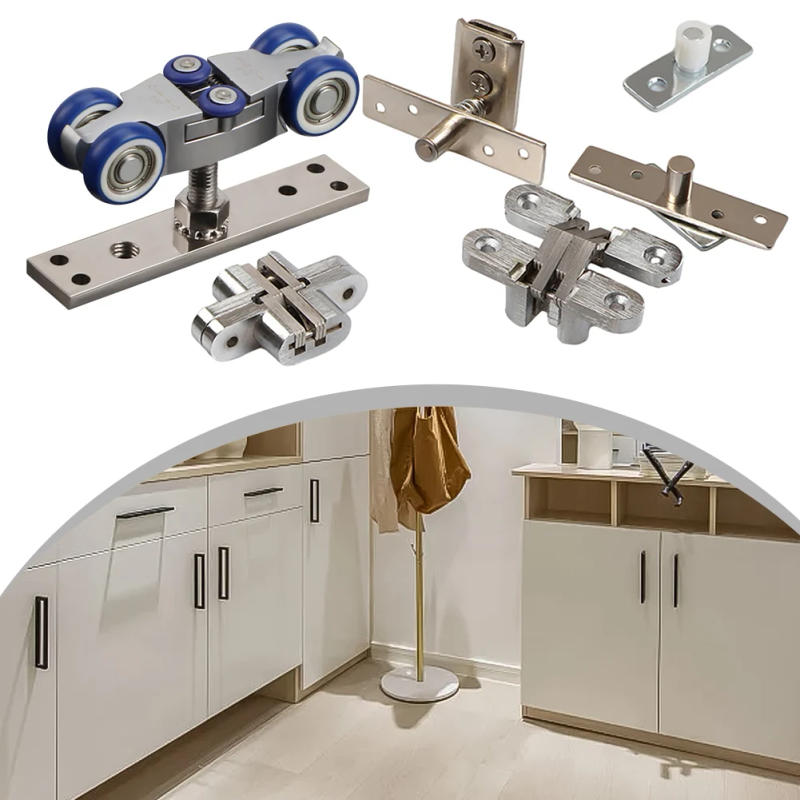 Description Picture 6 of itemRail Pulley Door Hanging Wheel Replacement Restaurant Sliver Accessories Coffee Shop For Folding Door For Hotel