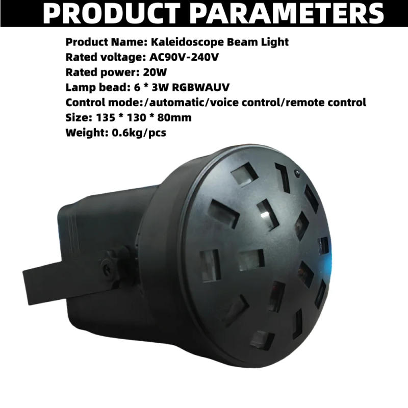 Description Picture 5 of item4pcs/ Remote Kaleidoscope beam lamp /led wash light private room disco light beam/ KTV dj lamp