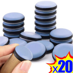 20/4Pcs Furniture Slider Pads Table Chair Leg Sliding Block Anti Scratch Easy Move Heavy Furniture Leg Mat Thickened Moving Pads