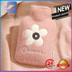 Instant Hot Pocket Feel Soft Plush Small Size Lovely Girl Home Supplies Shoulder Hot Water Bag High Density Pvc Warm Belly