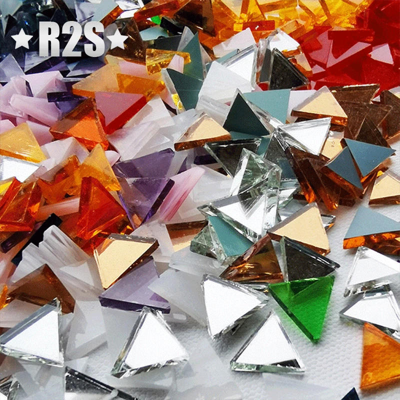 Description Picture 2 of item50g stained Glass Mosaic Tiles bulk crafts Mosaic Piece DIY Making supply for Craft Hobby Arts Wall Decoration arte