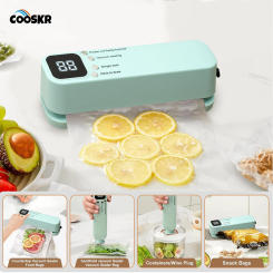 Vacuum Sealer Mini Vacuum Packaging Machine USB Rechargeable 1200mAh Plastic Bags Sealer For Kitchen Food Storage Pack Sealing