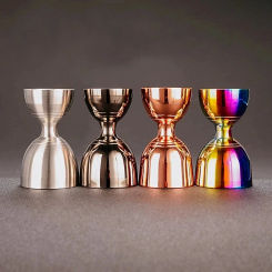 30 ml/60ml Measuring Cup Elegant and Practicality Waist Jigger Cup Slim Cocktail Bar Measure Tools
