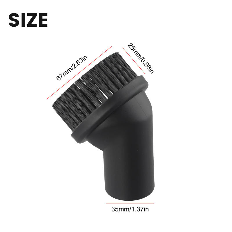 Description Picture 3 of item1PC Vacuum Cleaner Round Brush For 35mm Compatible Vacuum Cleaner Parts Dusting Tool Accessories Cleaning Soft-bristled Brush