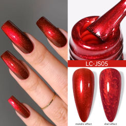 LILYCUTE 7ml Metallic Gel Nail Polish Chrome Effect Soak Off UV LED Glitter Gel Polish Semi Permanent UV Gel Varnishes Nail Art
