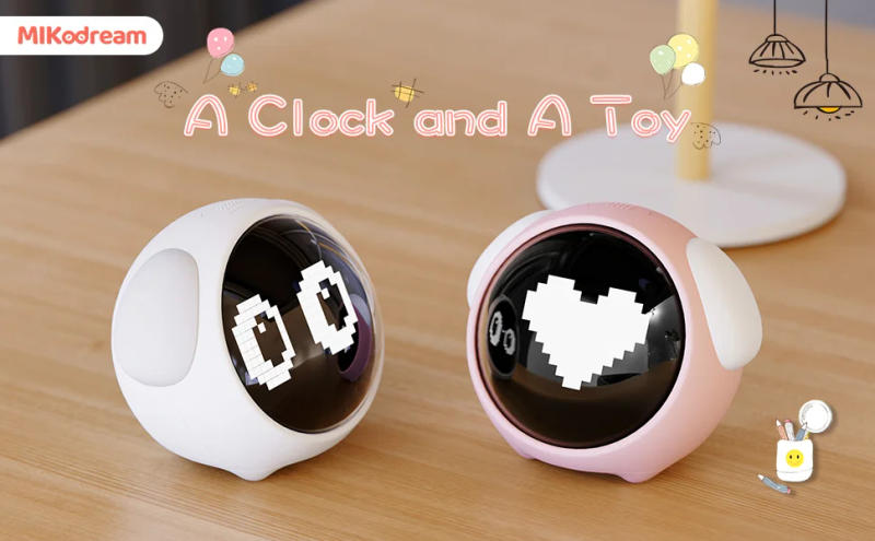 Description Picture 2 of itemChildren's alarm clock Dual alarm clock setting adjustable brightness night light voice controlled temperature detection snooze