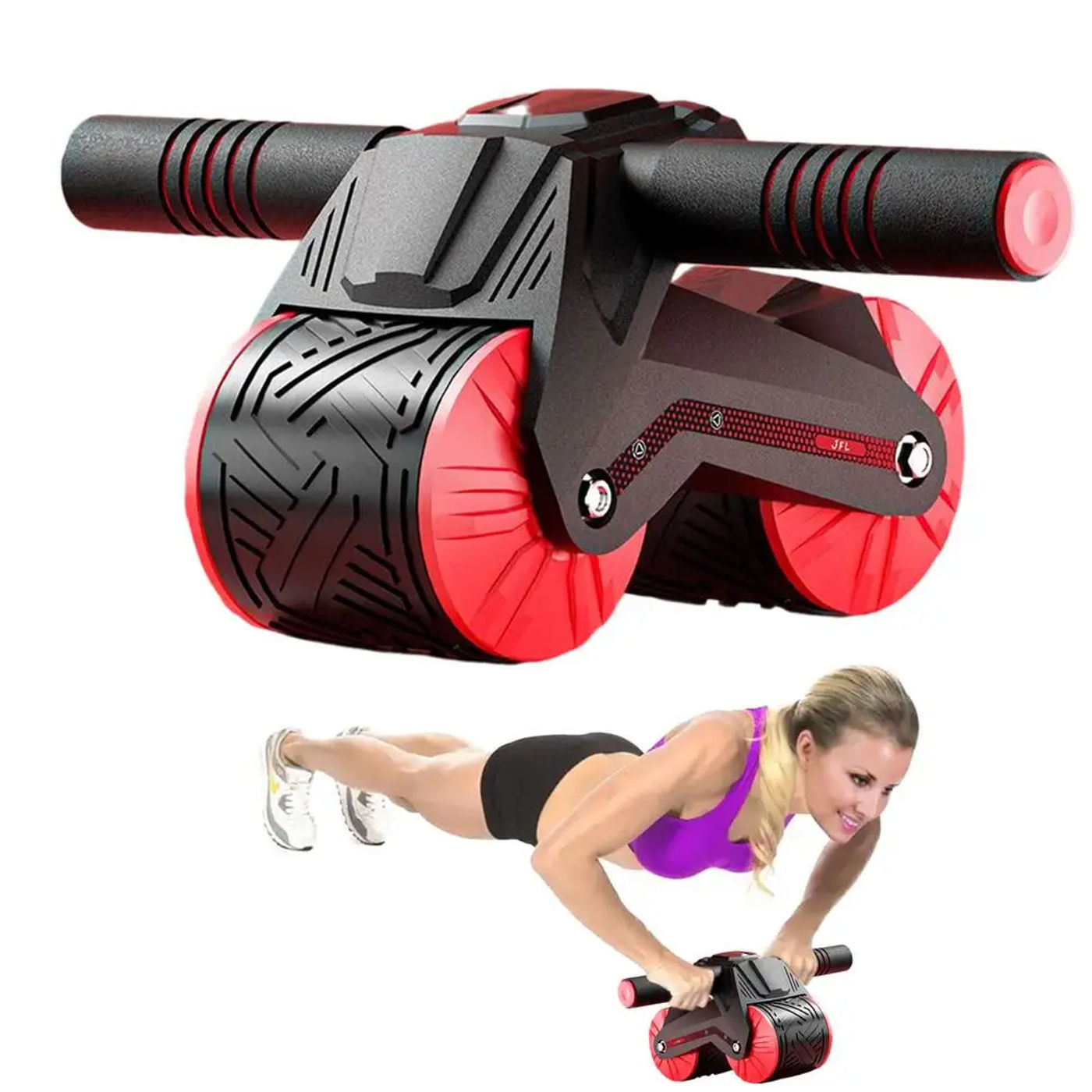 Description Picture 2 of itemAB Roller Wheel Automatic Rebound Abdominal Training Equipment for Gym Strength Workouts Upgraded Exercising Wheel Roller Wheels