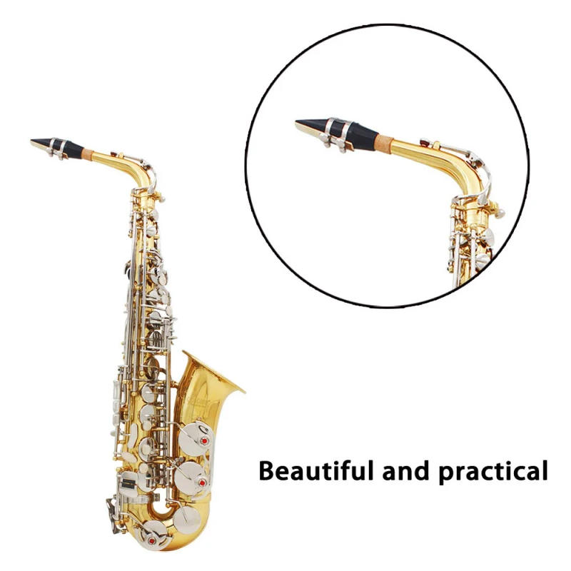Description Picture 5 of itemSaxophone Mouthpiece Alto Tenor Soprano Sax Plastic with Cap Metal Buckle Reed Dental Pad Woodwind Instrument Accessories Parts