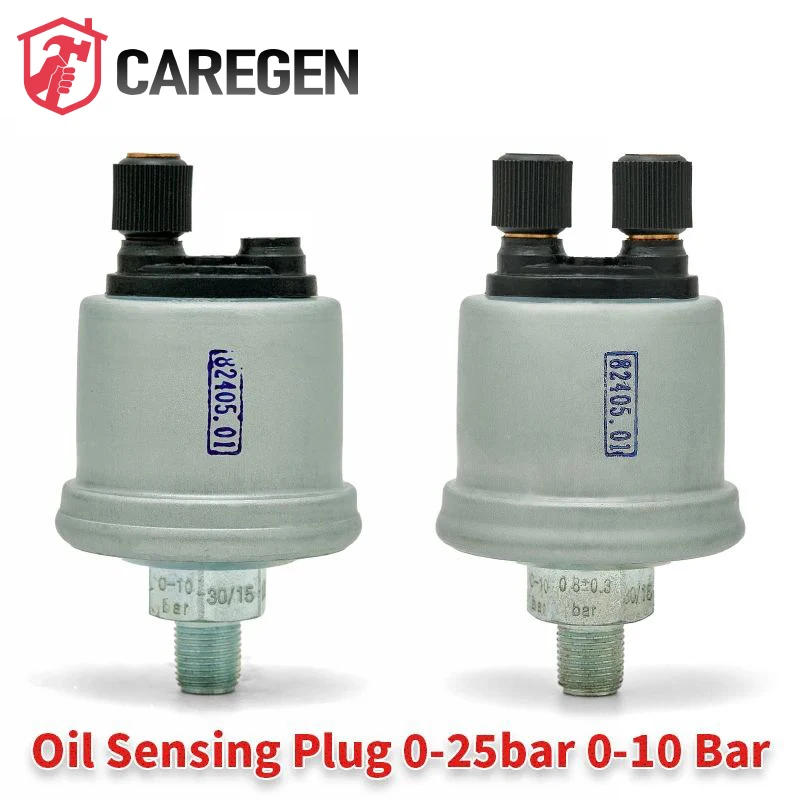 Description Picture 3 of item1/8 NPT 10bars 25bars VDO Oil Pressure Sensor Diesel Generator Oil Sensing Plug 0-25 bar 0-10 Bars For Generator Parts