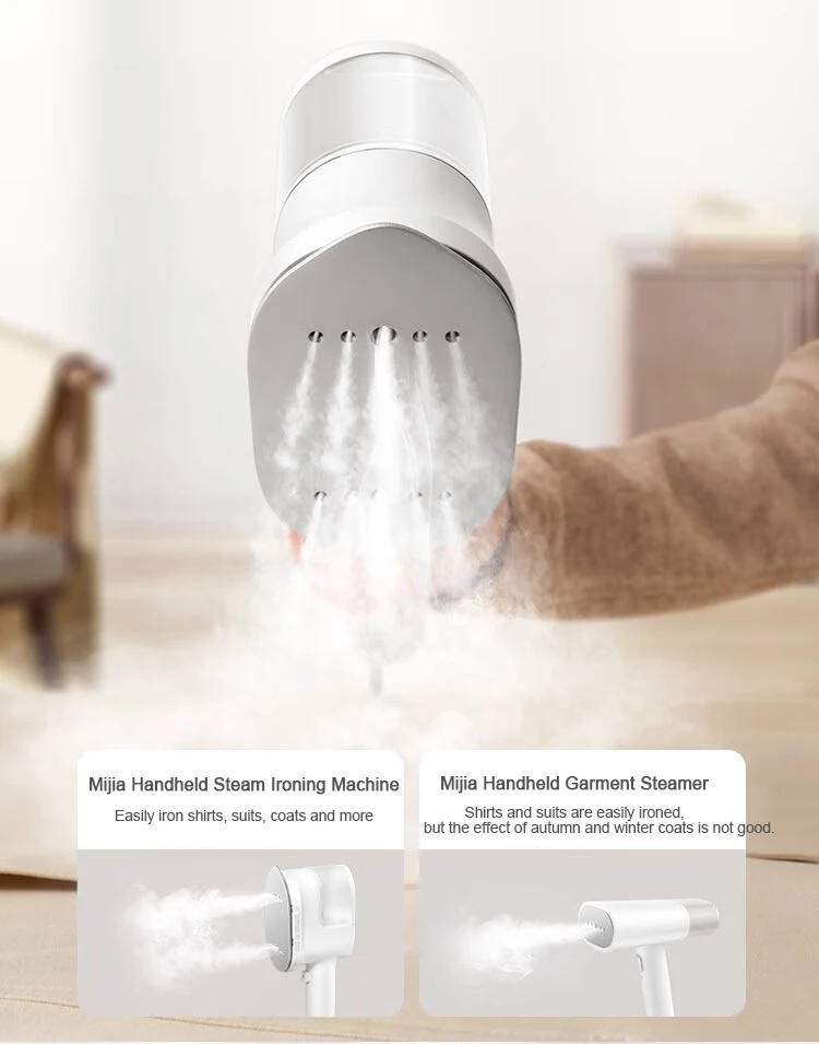Description Picture 3 of itemIconic Brand Mijia Handheld Garment Steamer, 220V 1200W Household Clothes Steam Iron, Flat/Vertical Ironing Machine with Mite Removal