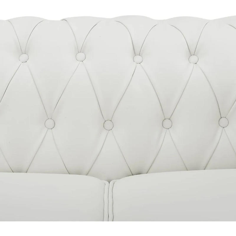 Description Picture 6 of item3 Piece Sofa Set Living Room Chair,Leather Couch Sofa Chair for Modern Tufted Leather Chair Leather Sofas for Living Room,White