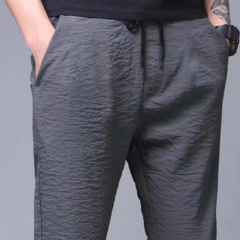 Description Picture 5 of itemMen Leggings  Popular Mid-rise Straight Trousers  Summer Men Trousers