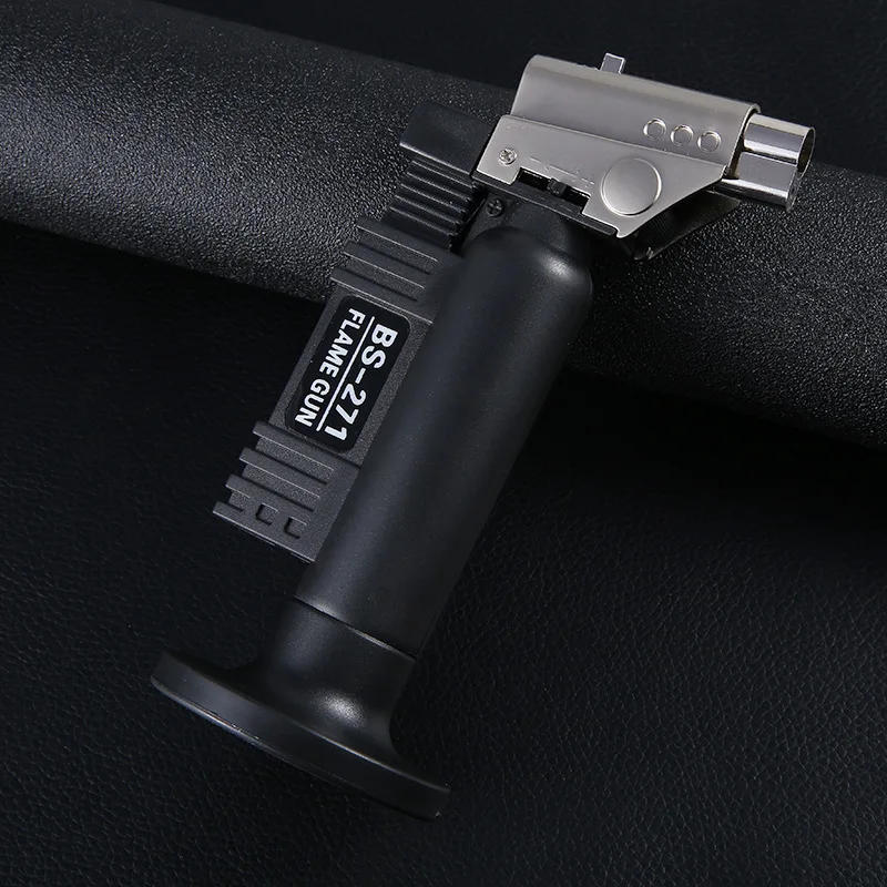 Description Picture 3 of itemOutdoor Windproof Butane Gas Lighter With Two Types Of Flames Turbo Torch Large Firepower BBQ Kitchen Cooking Ignition Gun