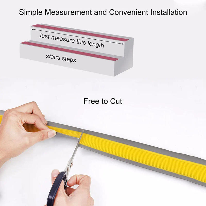 Description Picture 4 of itemAnti-skid Strip School Stair Steps L-type Paste Pvc Floor Outdoor Ground Self-adhesive Edge Protection Home Door Windor Repair